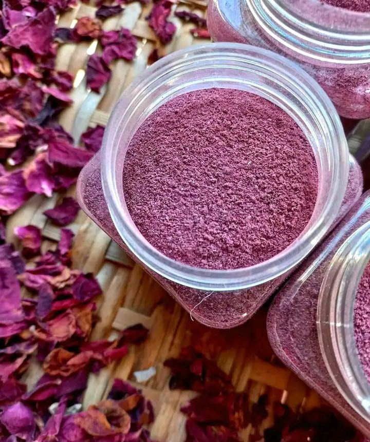 organic rose petal powde