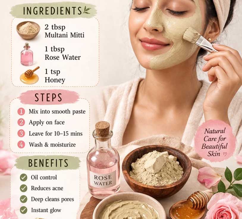 pure multani mitti face pack